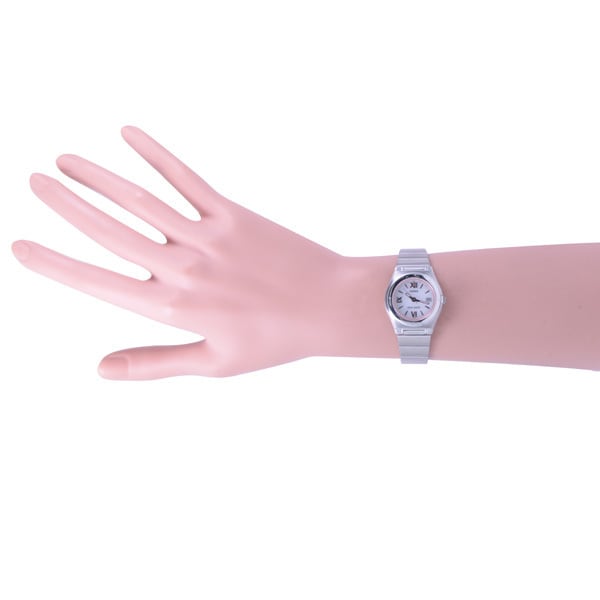 Casio Волновой приемник LWQ-10DJ-7A2JF [волновой приемник солнечные радиоуправляемые часы женские] Круглые часы