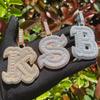 New Arrival Fish Tail Letter Pendant Hip Hop Necklace Gold Plated 5A Zircon Unisex Party