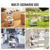 VEVOR Lab Serving Cart, 3 Layers Stainless Steel Utility Rolling Cart, Medical Cart with A Drawer, Dental Utility Cart with Lockable Wheels