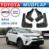 Для Toyota RAV4 2016-2018, грязезащитные щитки (брызговики) для модификации шин автомобиля, брызговики для защиты от грязи, передние и задние крылья колес