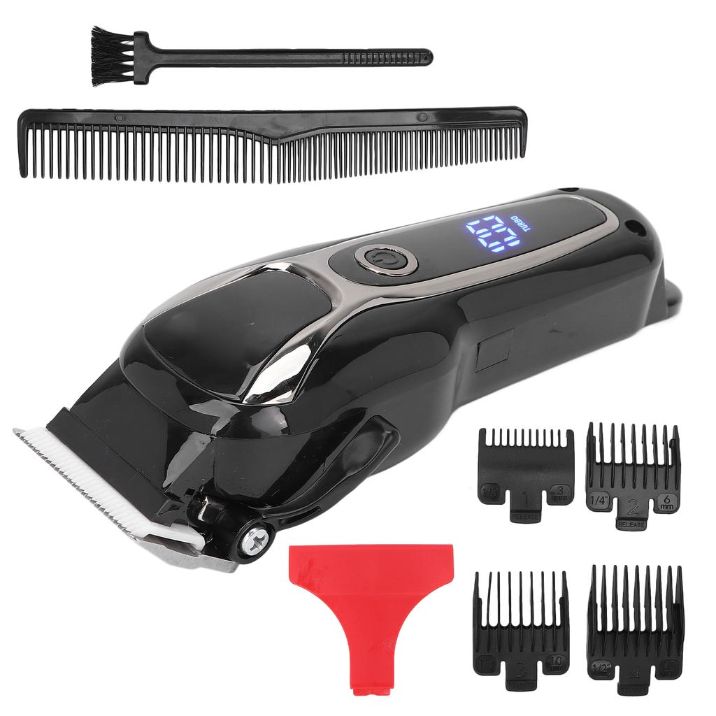 Electric Hair Trimmer Clipper Shaver Professional Hair Cutting Grooming Kit with 4 Guide Combs for