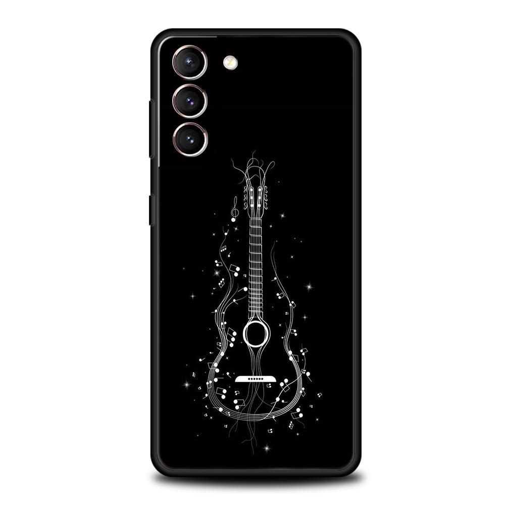 Phone Case For Samsung Galaxy S24 S23 Ultra S22 S21 S20 FE 5G S10 S10E S9 Plus S8 Cover Guitar Strings Music Guitares Instrument