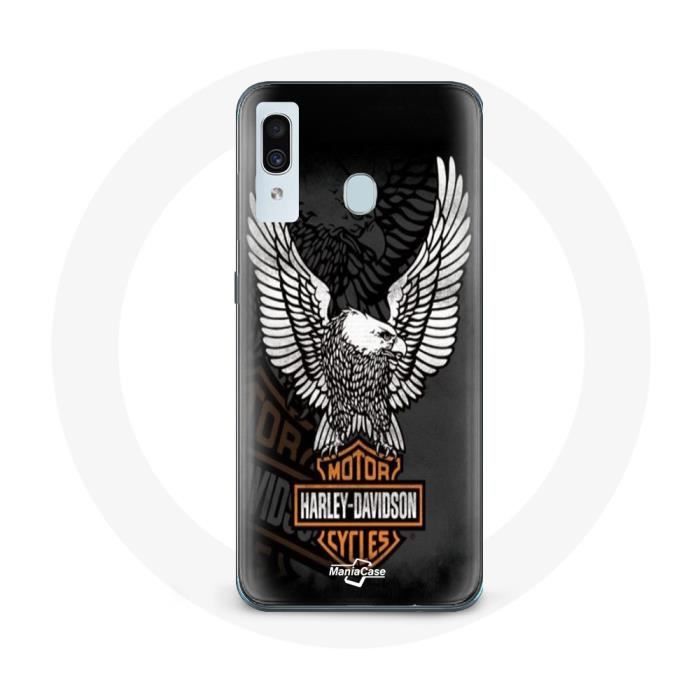 Чехол для Samsung Galaxy A30 Harley Davidson орел логотип