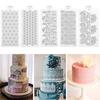 Шаблон для украшения торта Yousheng, легко стираемый, складной, легкий, устойчивый к трещинам, сетчатый трафарет для торта для кухни