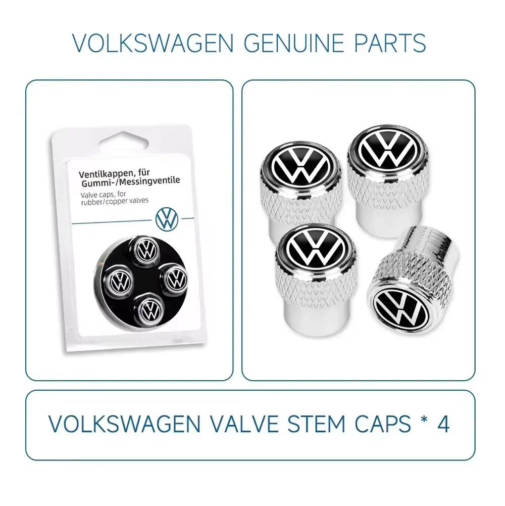New 4pcs Car Wheel Tire Valve Caps Stem Auto Styling For Volkswagen VW R-line GTI UPi Golf 7 Golf 8 Passat Jetta Touran CAD