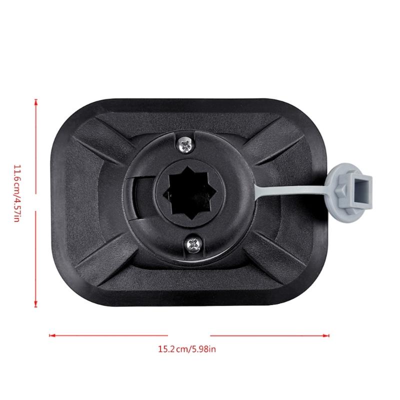 Fish Rod Holder Mount Base Kayaks Mounting Base with 2 Screws for Canoes