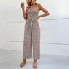 Women's Tube Jumpsuits Tied Wide-leg Pants