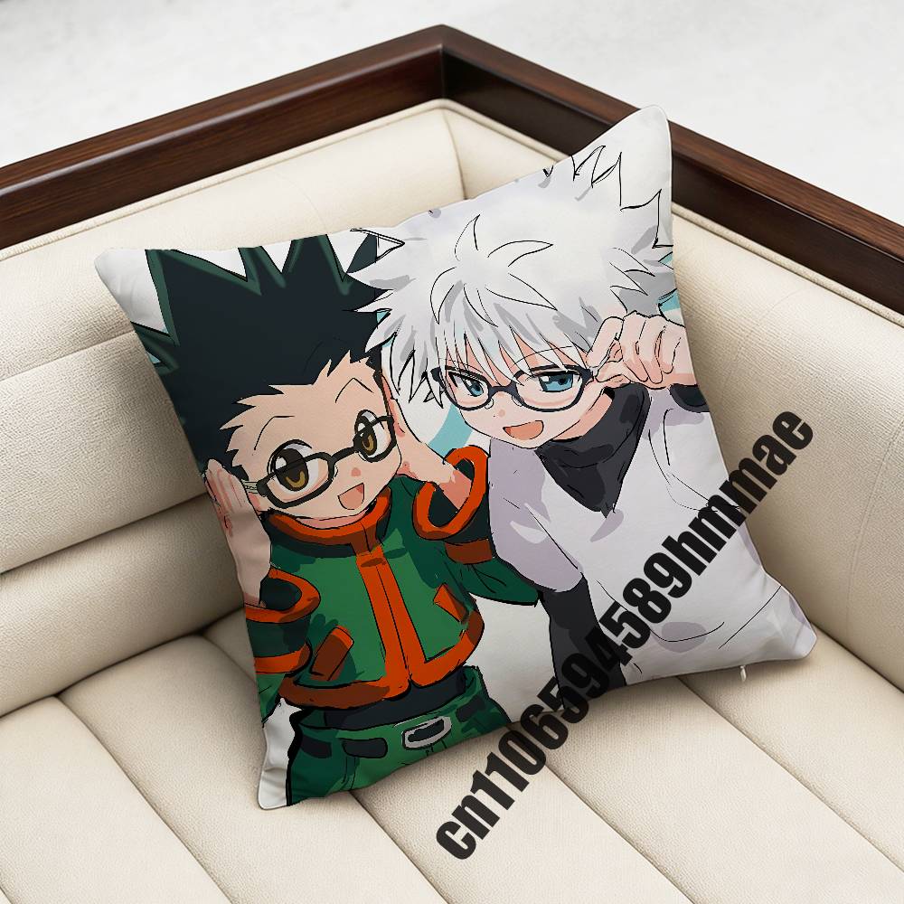 HHunter x Hunter Killua Gon Throw Pillow Case Sham xcm xcm Square Home Pillowcase Cushion Cover