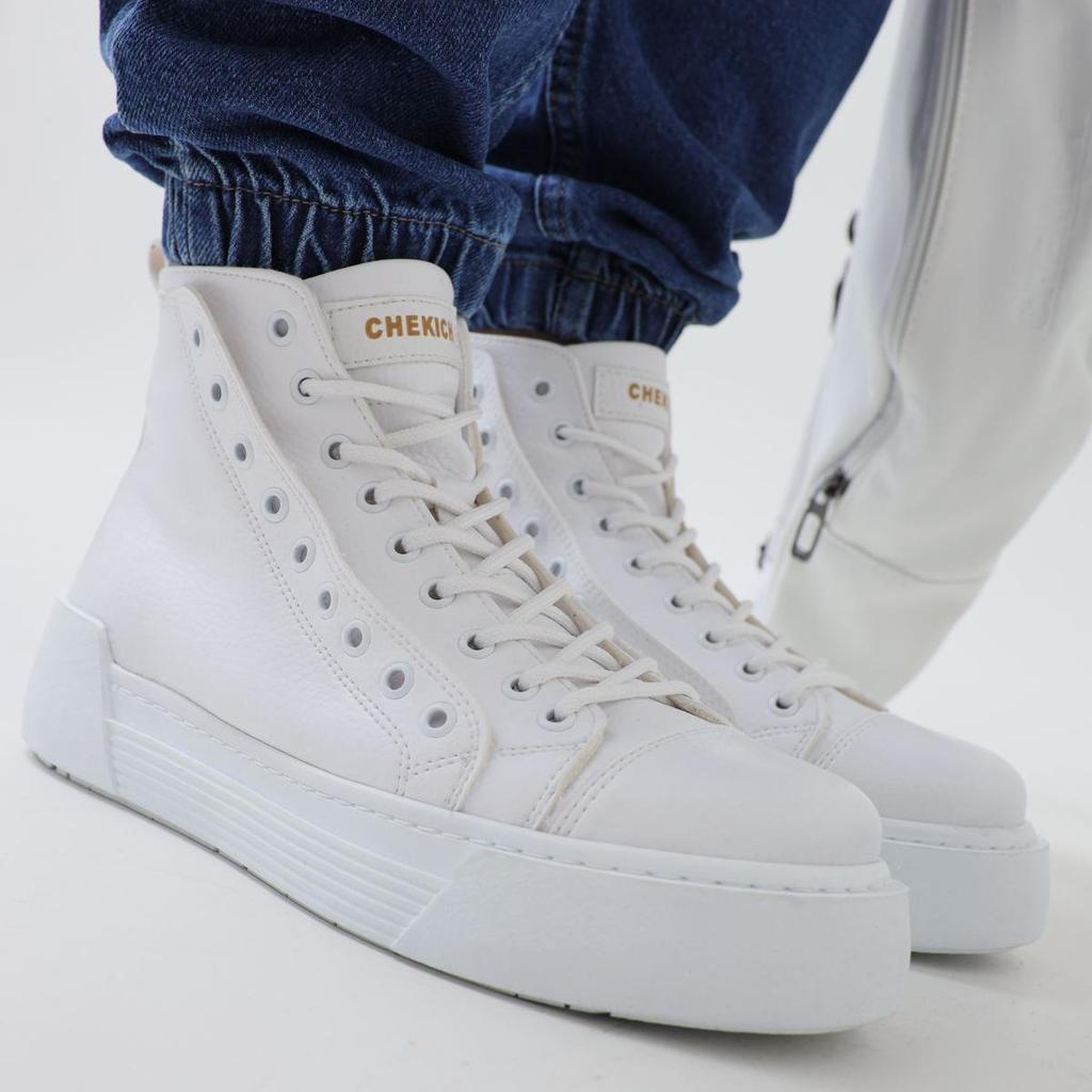 Chekich Оригинальная брендовая мужская спортивная кожаная обувь светло-коричневого цвета, повседневная спортивная обувь для ходьбы на шнуровке, на высоком каблуке и подошве средней длины, уличный стиль, мода 2023 г.