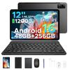 Планшет POCKAM P12 Pro, 12 дюймов, 2.4K 120 Гц, Android 16, 48 ГБ + 256 ГБ / 2 ТБ, 12000 мАч, Восьмиядерный, WiFi 5, Распознавание лица, 4G LTE, Планшет с клавиатурой, стилусом, чехлом