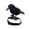 Halloween Black Feathered Crow Lifesize Realistic Raven Prop Handmade Artificial Birds Model for Indoor Outdoor Halloween Party Decor