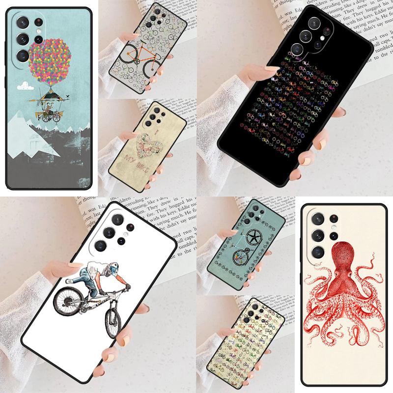 Мягкий чехол для телефона для велосипеда, велоспорта, для Samsung Galaxy S26 Ultra S25 S24 S23 S22 S21 S20 Note10