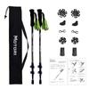 MOTORI Трекинговая палка с фонариком для скалолазания, углеродное волокно, альпинистская трость, углеродное волокно, 3-х уровневая, телескопическая, отдельное хранение, руководство по эксплуатации на японском языке