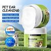 25ml 100 Pcs Pet Ear Cleaning Wipes - Gentle Earwax Remover & Tear Stain Cleaner For Dogs & Cats, Deep Cleansing & Odor Eliminating Wipes