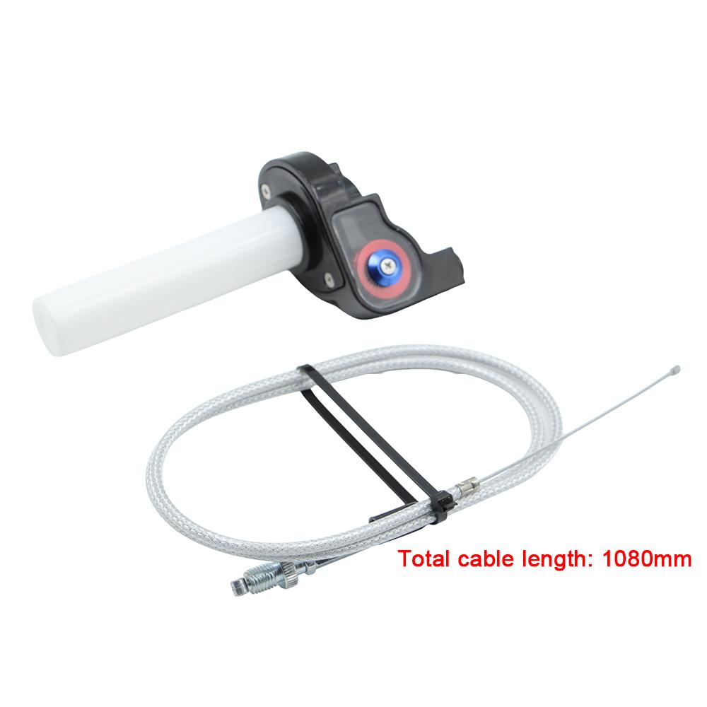 Motorcycle 7/8" 22mm Quick Twist Gas Throttle Handle Grips 1080mm Cable For Dirt Pit Bike Motocross ATV Modified Accessories