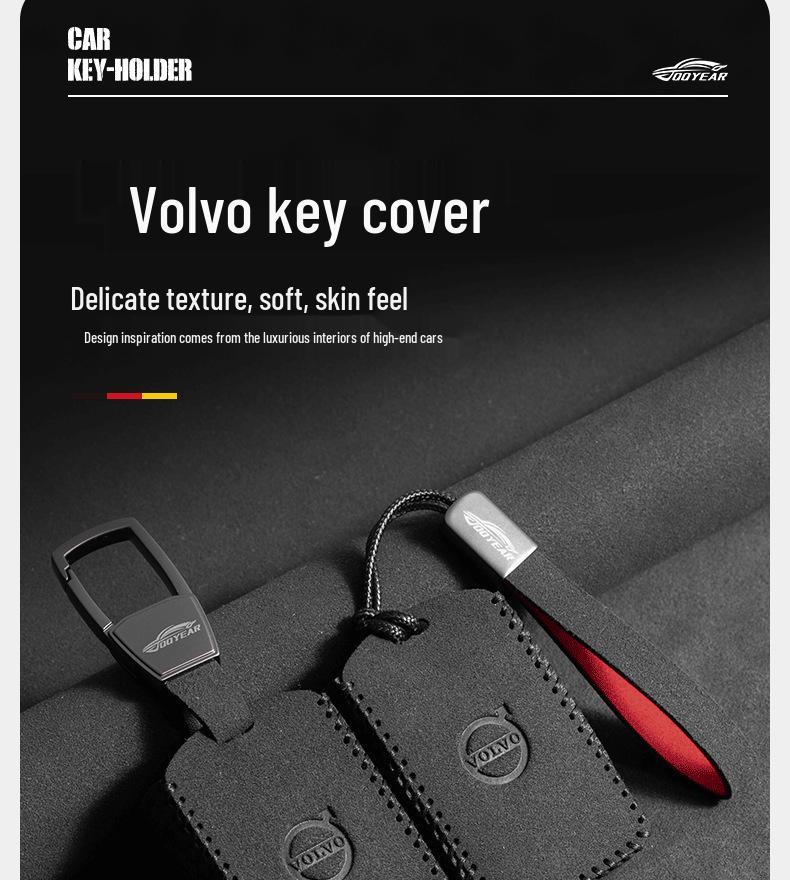 Чехол для ключа Volvo XC60/S90/XC40/XC90 для мужчин и женщин – Премиальный чехол с пряжкой и высококачественной веревкой