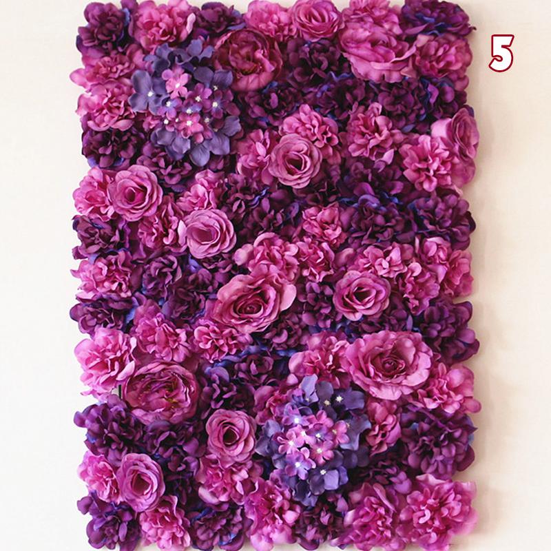 40x60 см романтическая шелковая роза цветок настенное украшение искусственные цветы для дома вечеринка свадьба фон декор цветочная панель