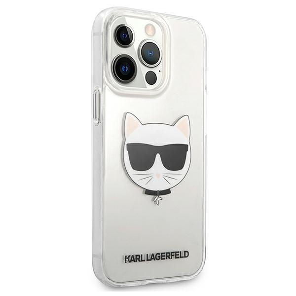 Etui do iPhone 13 Pro Max Karl Lagerfeld Choupette Head Przezroczyste