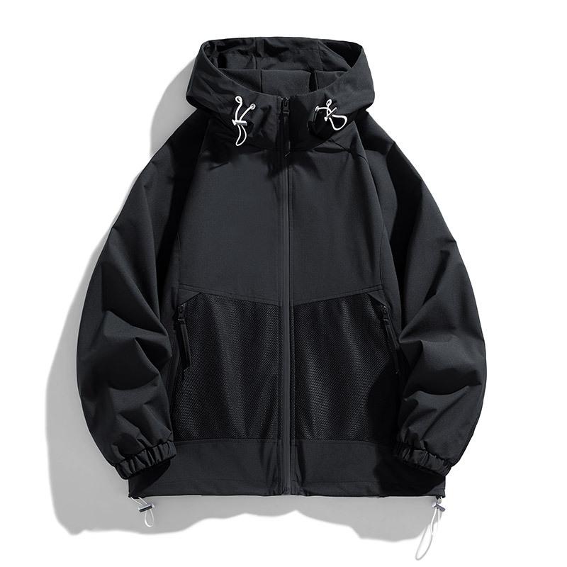 Autumn Spring Autumn Thin Hooded Windproof Waterproof Men's and Women's Fashion Sports Jacket Men's and Women's