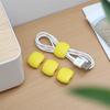 4pcs/lot Pretty Cable Winder USB Cable Earphone Cable Organizer Holder Buckle Portable Tiny Office Accessories Cable Organizer