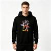 Men's Crewneck Hoodie, Anime Characters Print Casual Long Sleeve Pullover Sweatshirt for Daily Wear
