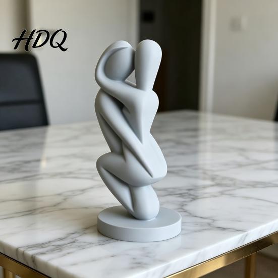 Высококачественное Декоративное Искусство 3D Печатная Скульптура Обнимающейся Пары Абстрактная Фигурка Объятий
