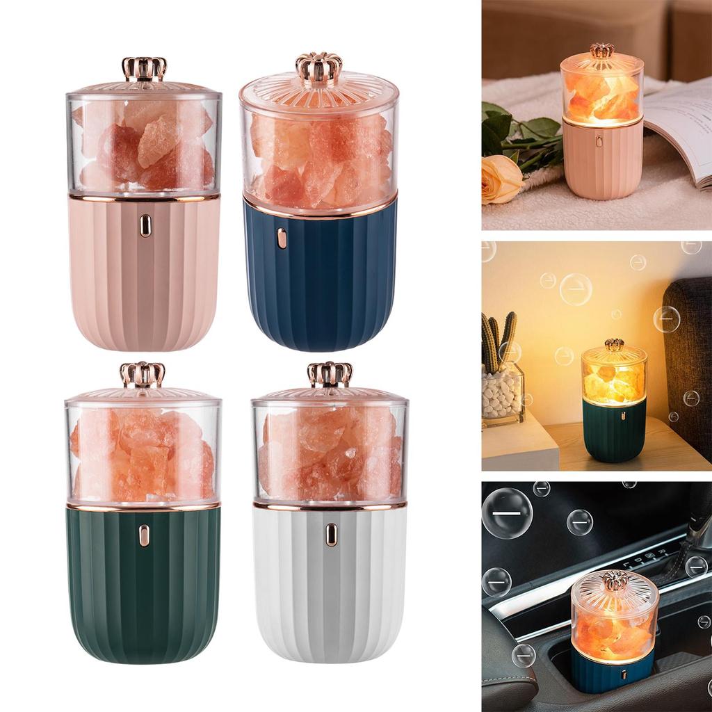 Соляной камень беспроводной увлажнитель воздуха ароматерапевтический диффузор ультразвуковой туманообразователь USB диффузор эфирных масел для домашнего декора