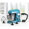 KitchenCook Expert_xl_blue - Robot Stand Mixer 6.5l - 1300w - Glass Blender 1.5l