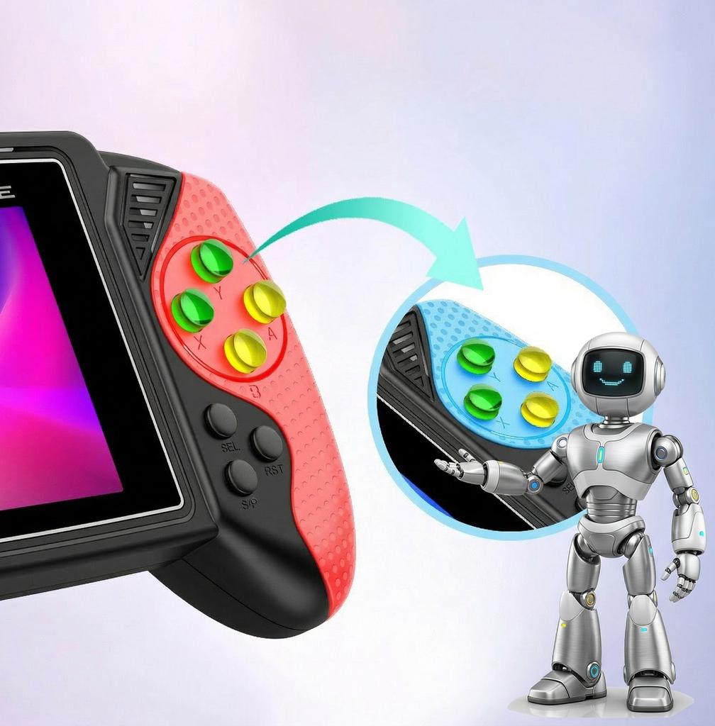 Ретро портативная игровая консоль S7, 3,5-дюймовый ЖК-экран, 620 игр, перезаряжаемая