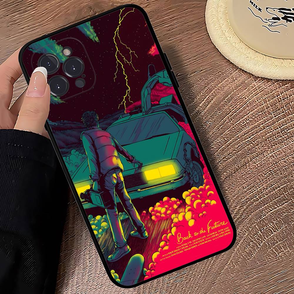 Чехол для телефона «Назад в будущее» для IPhone 16 17 Air 15 14 13 12 11 Pro Max 16E Plus Fundas