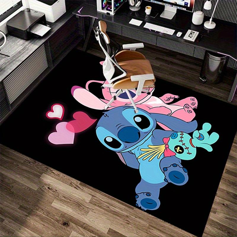 1pc. Cute Stitch and Angel Plush Toy Rug, Home Decor Carpet for Room, Office Mat, Outdoor Blanket Gift Ideaz0414267