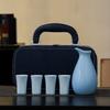 5Pcs/set Ceramics Japanese Style Sake Pot Baijiu Cup Set Home Kitchen Office Flagon Liquor Cup Drinkware Creative Barware Gifts