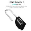 Waterproof Suitcase Long Shackle Padlock 4 Digit Number Combination Lock Coded Lock Outdoor