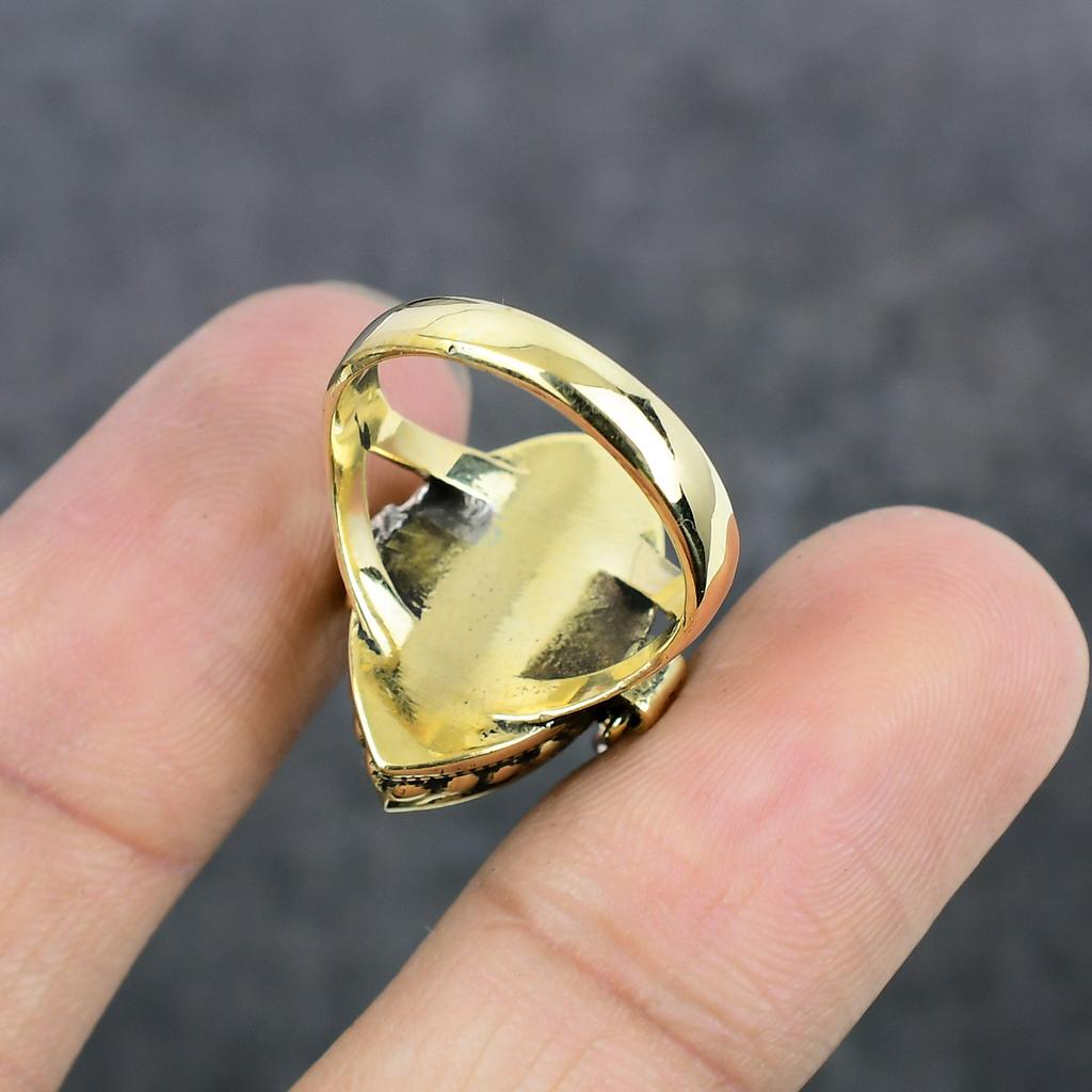 Кольцо Poison из латуни ручной работы в традиционном стиле, размер 9 f9Q60