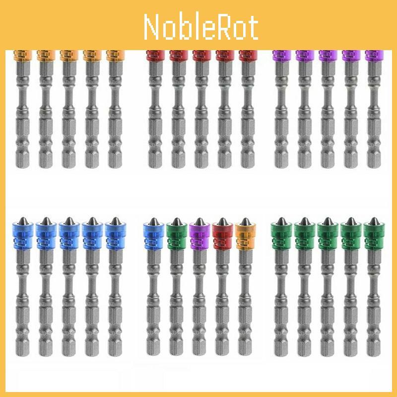 Durable 5pcs 65mm 1/4" Hex Shank Ph2 Single Head Magnetic Screwdriver Bits For Long Lasting Use