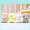 Charming Plush Pet Bear Keychain Cute Rabbit Stuffed Toy With Ultra Soft Fabric
