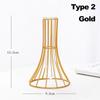 Nordic Styles Hydroponic Flower Vase Geometric Line Frame Iron Art Vase Glass Test Tube Metal Holder Home Decoration Craft Gift