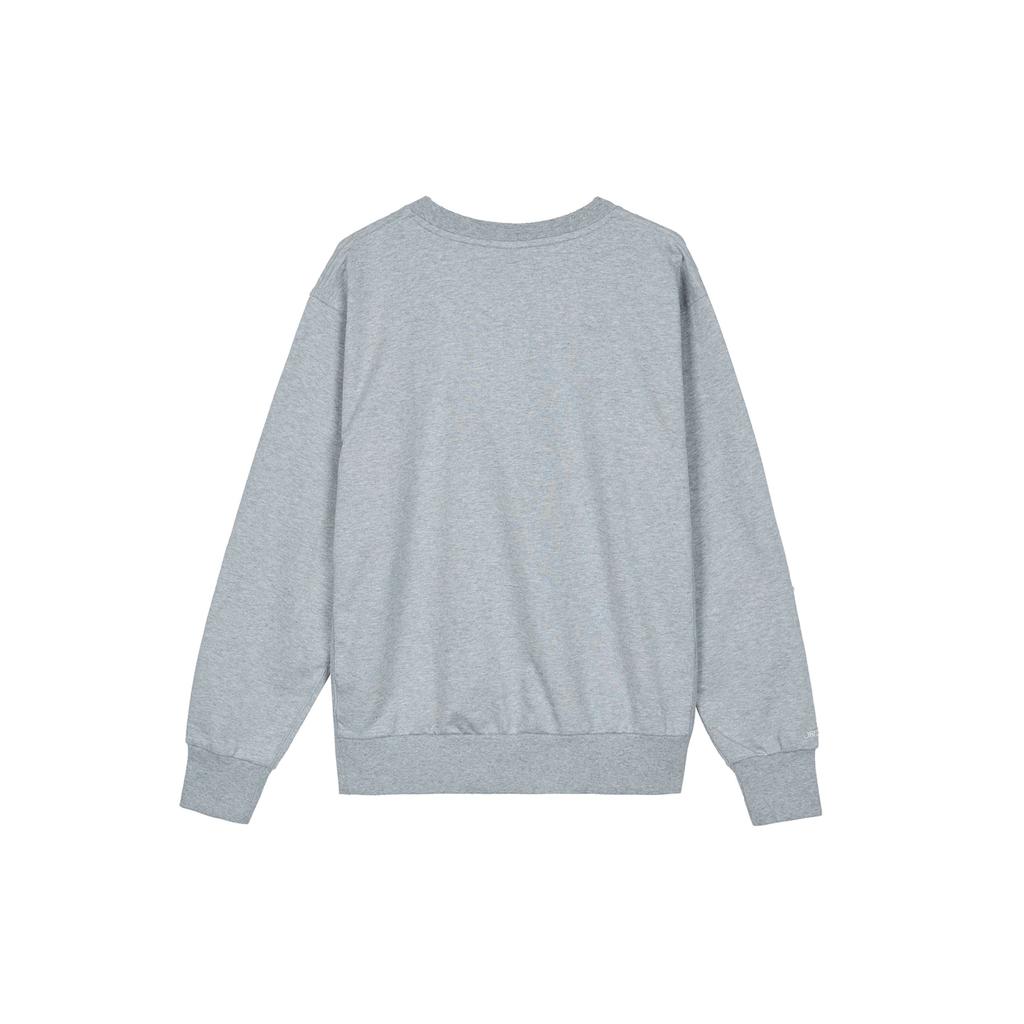 Nike Сплошной цвет с вышитым логотипом, повседневная спортивная толстовка с круглым вырезом, мужские топы, серый CK6359-063