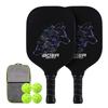 Pickleball Set with 2 Pickleball Paddles 4 Pickleball Balls and 1 Carry Bag for Men Women