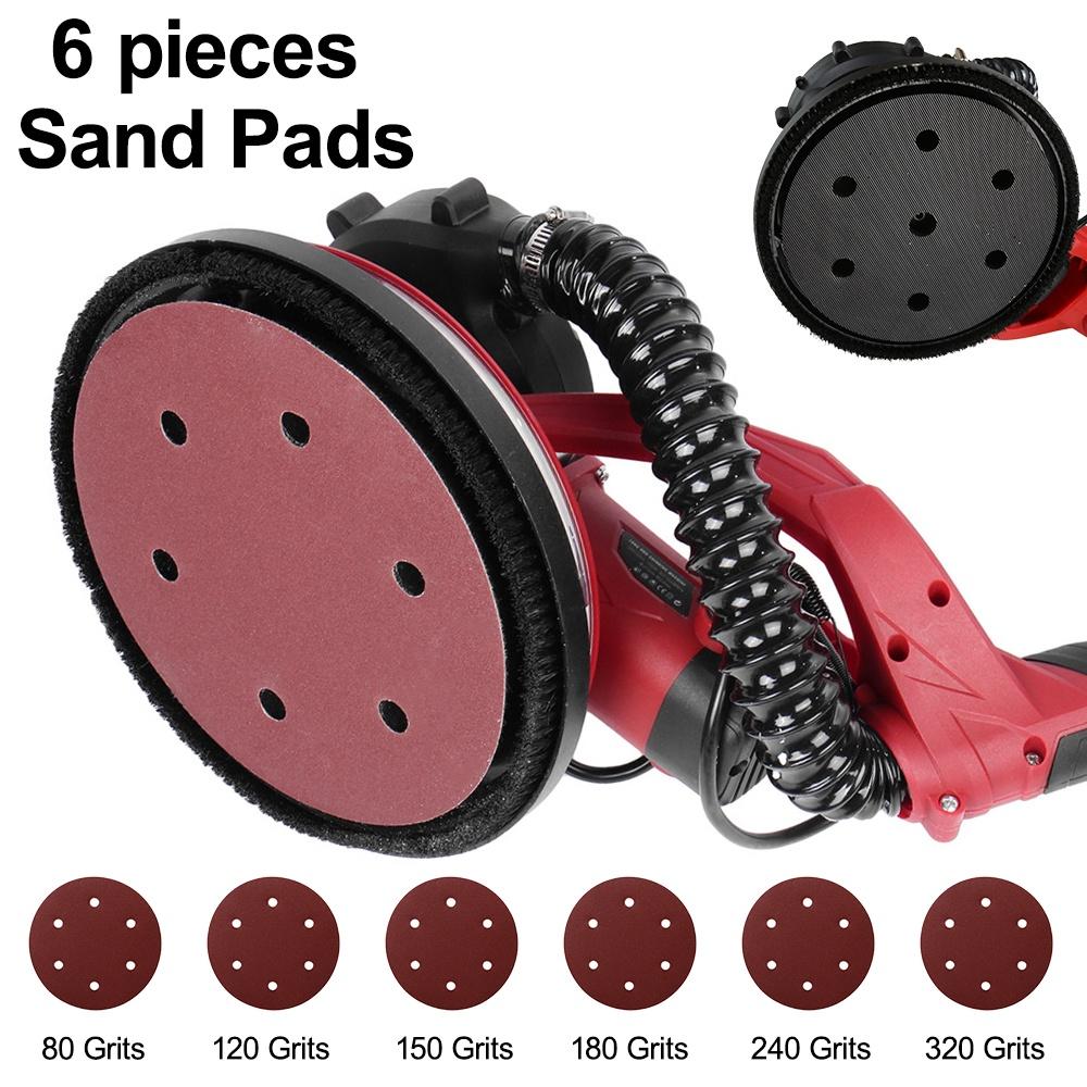 Электрическая шлифовальная машина для гипсокартона, 1280 Вт, с регулируемой скоростью, с автоматической вакуумной светодиодной подсветкой, наждачная бумага для стен, шпатлевка, шлифовальная машина для стен