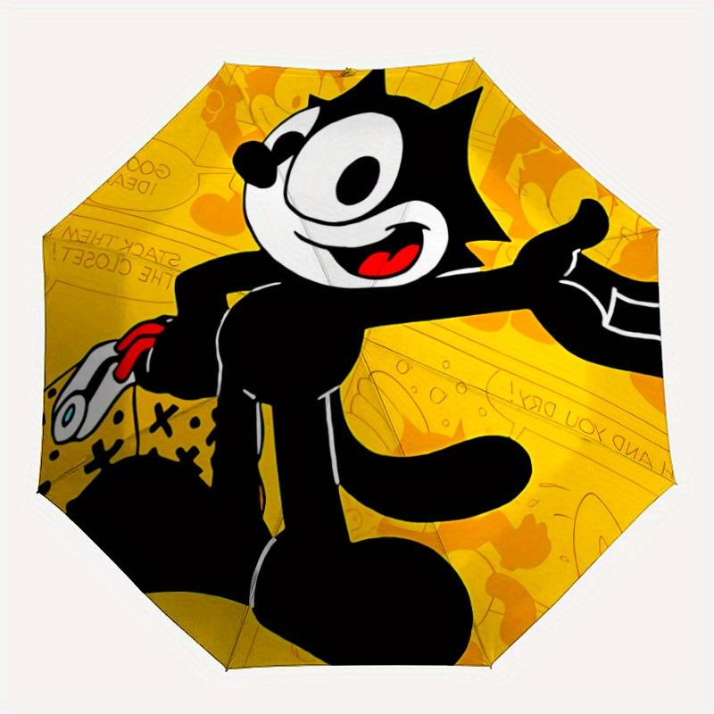 Автоматический зонт-трость Felix Cat, компактный складной дизайн, прочная ткань, для повседневных путешествий и активного отдыха 0822075