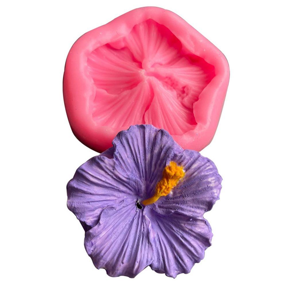 Sugarcraft Cake Decorations Fondant Tool Chocolate Mold Hibiscus Mould Gummy Molds Flower Mold