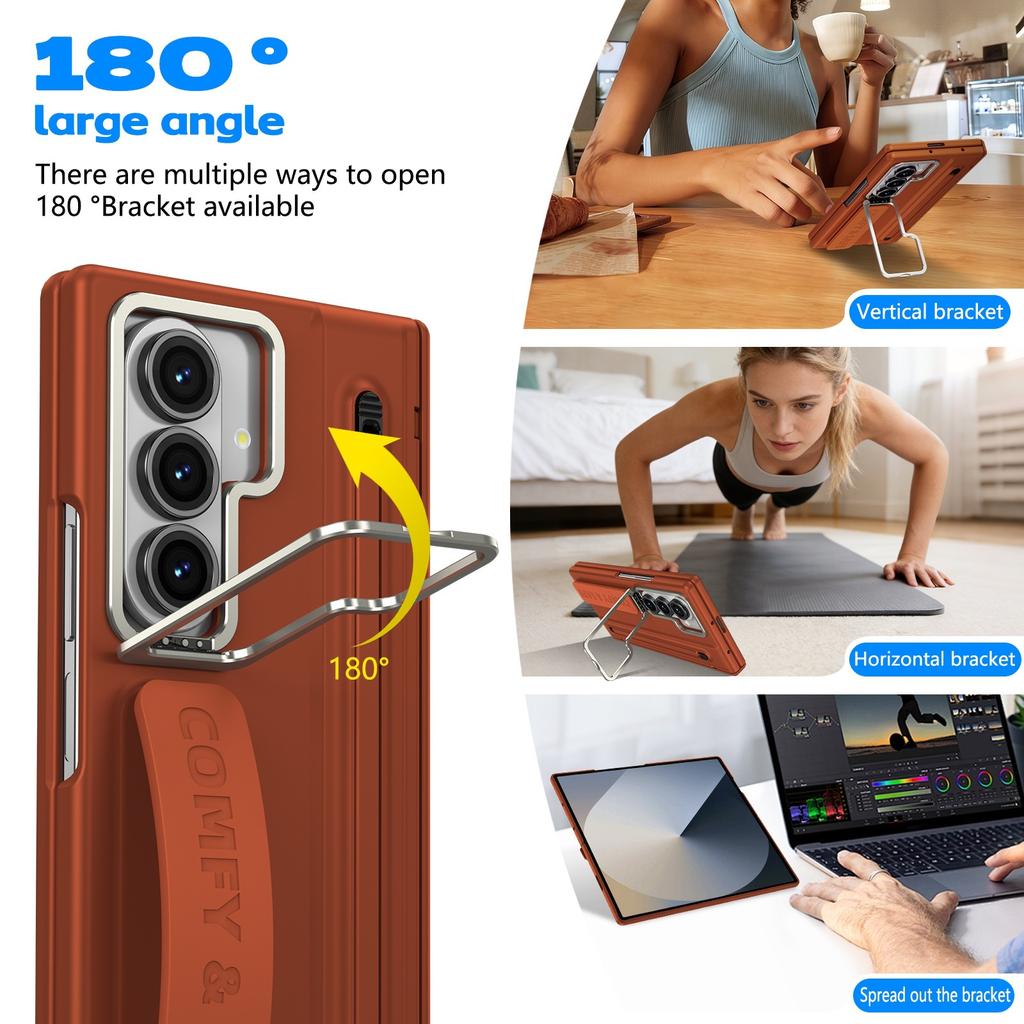 Применимо к чехлу для складного мобильного телефона Samsung ZFold8Ultra, ремешок на запястье, держатель для объектива, чехол-конверт для Fold7, встроенная ручка