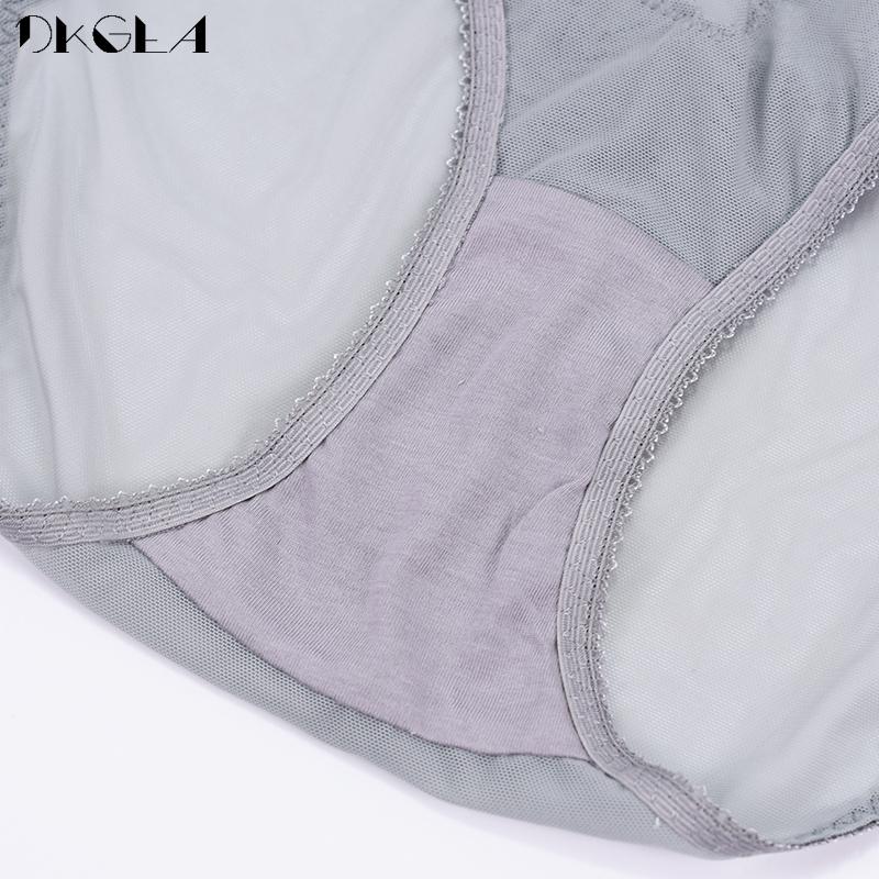 DKGEA Сексуальные трусы с низкой талией, прозрачные кружевные трусики, женское нижнее белье