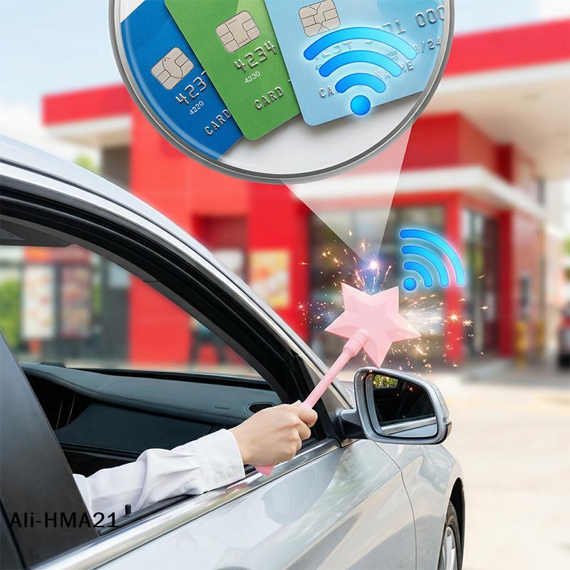 Держатель для карт Звездная палочка 3D-печать Палочка Tap-to-Pay Бесконтактный держатель для кредитных карт Забавная волшебная палочка для оплаты Подарок для детей и подростков