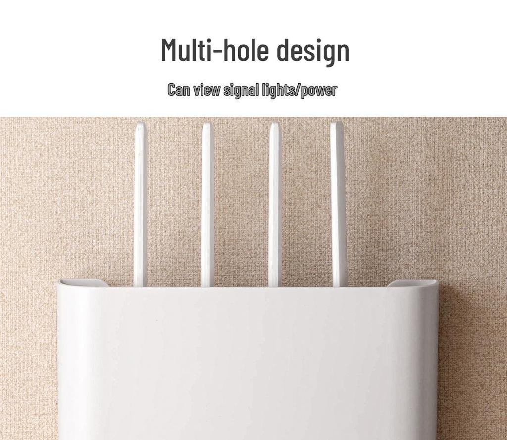 Настенная полка для хранения WiFi-роутера без сверления для гостиной