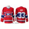 Mens Retro Ice Hockey Jersey Canadiens 33 Vintage Training Shirt Cotton Blend Sportswear Fans Practice