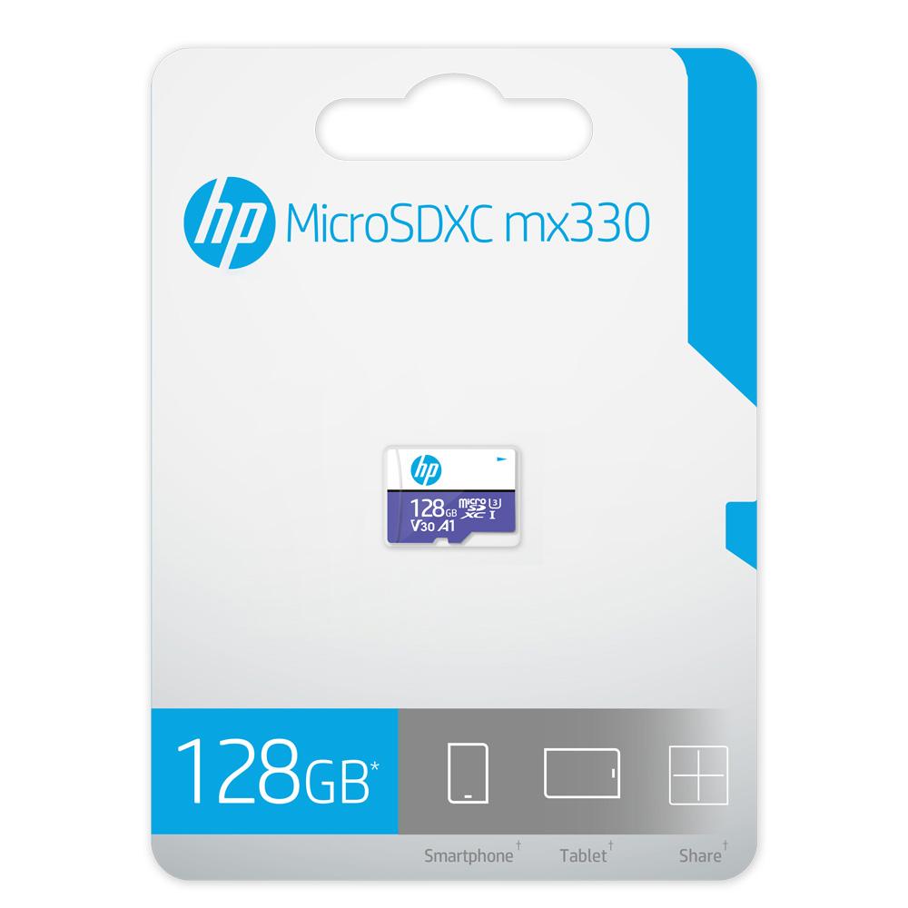 HP Карта флэш-памяти Mx330 Class 10 U3 V30 microSDXC — 100 МБ/с, класс 10, U3, V30, A1, 4K UHD, Full HD, UHS-I, micro SD