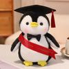 Cute Penguin Plush Toy With Hat Kawaii Stuffed Animal Cartoon Doll Soft Throw Pillow Kids Birthday Gift