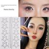 Music Festival Makeup Face Pasters Butterfly Ornament Star Moon Stick-on Crystals Concert Face Sticker Ornament Ornament Rhinestone Bright Diamond